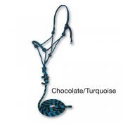 Rope+Halter+Chocolate-Turquise